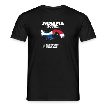 Panama Bound Country Travel Drapeau panaméen - T-shirt homme - noir - Devant - AI Model Male 178 light (178cm)