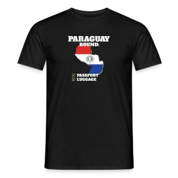 Paraguay Bound Country Travel Drapeau paraguayen - T-shirt homme - noir - Devant - AI Model Male 178 light (178cm)