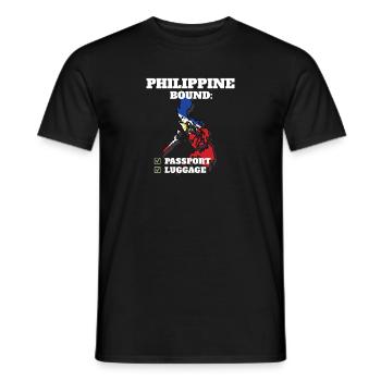 Philippines Bound Country Travel Filipino Flag - Männer T-Shirt - Schwarz - Vorne - AI Model Male 178 light (178cm)