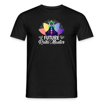 Future Reiki Master Japanische Heilkunst - Männer T-Shirt - Schwarz - Vorne - AI Model Male 178 light (178cm)