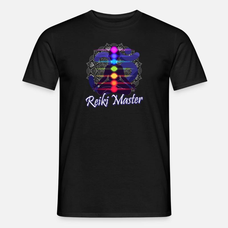 Reiki Master Japanisches Geschenk - Männer T-Shirt - Schwarz