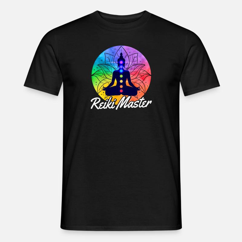 Reiki Master - Männer T-Shirt - Schwarz