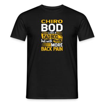 Chiro Bod Like A Dad Bod Funny Chiropractor - Männer T-Shirt - Schwarz - Vorne - AI Model Male 178 light (178cm)