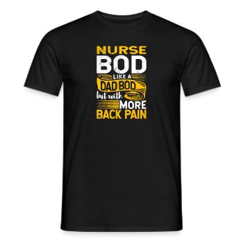 Nurse Bod Like A Dad Bod RN ER Registered Nurse - Männer T-Shirt - Schwarz - Vorne - AI Model Male 178 light (178cm)