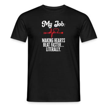 Kardiologe Medizinische Sonographie Ultraschall - Männer T-Shirt - Schwarz - Vorne - AI Model Male 178 light (178cm)