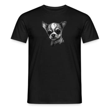 Chihuahua | Zombie Dog Undead Scary Halloween - Men's T-Shirt - black - Front - AI Model Male 178 light (178cm)