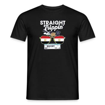 Straight Trippin' Egypt Vacation Tour Travel Trip - T-shirt homme - noir - Devant - AI Model Male 178 light (178cm)