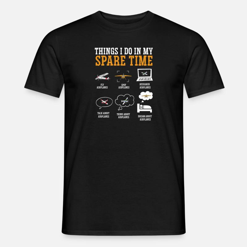 Ferngesteuertes Flugzeug Modellflugzeug - Männer T-Shirt - Schwarz