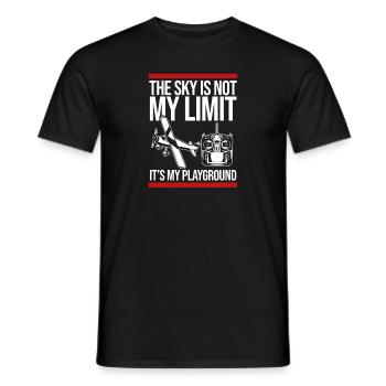 Ferngesteuertes Flugzeug Modellflugzeug - Männer T-Shirt - Schwarz - Vorne - AI Model Male 178 light (178cm)