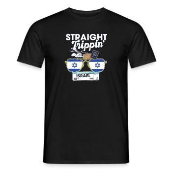 Straight Trippin' Israel Vacation Tour Voyage - T-shirt homme - noir - Devant - AI Model Male 178 light (178cm)
