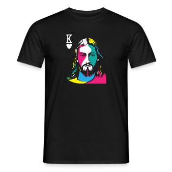 Religious Christian Believers Jesus Christ Is - Männer T-Shirt - Schwarz - Vorne - AI Model Male 178 light (178cm)