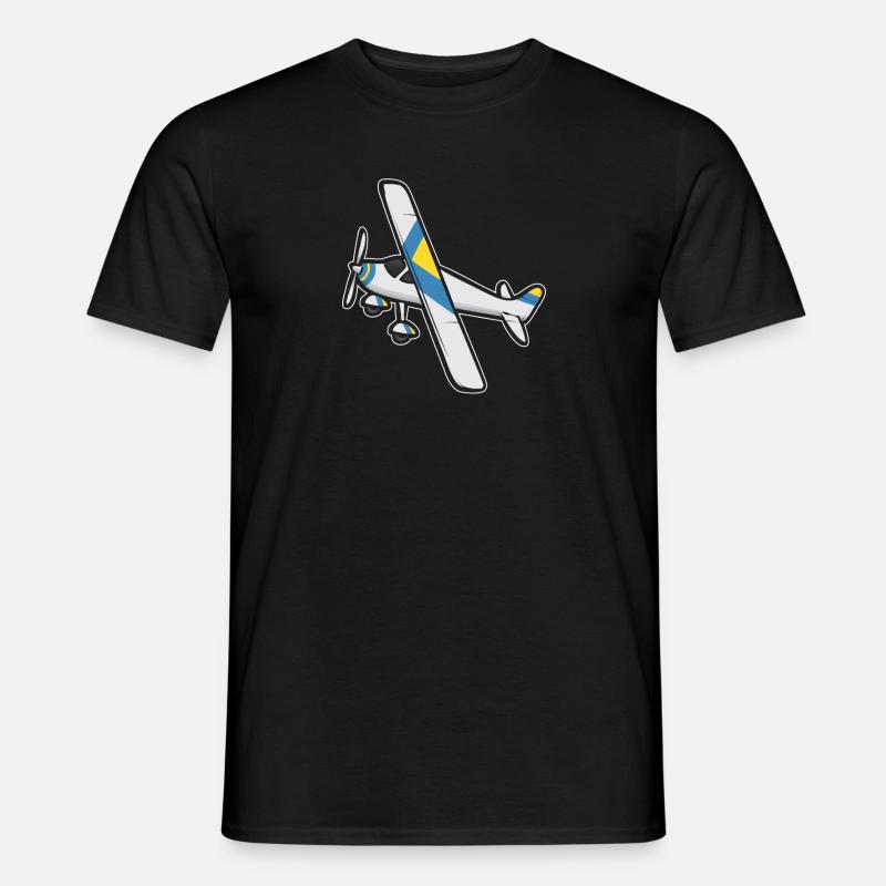 Remote Controlled Airplane Model Airplane - Men's T-Shirt - black