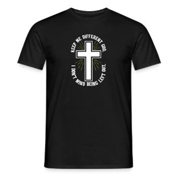 Keep Me Different God Catholic Christian Believer - Männer T-Shirt - Schwarz - Vorne - AI Model Male 178 light (178cm)