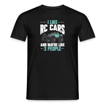 RC Car Ferngesteuertes Auto - Männer T-Shirt - Schwarz - Vorne - AI Model Male 178 light (178cm)