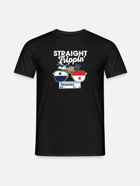 Straight Trippin' Panama Vacation Tour Travel - Männer T-Shirt - Schwarz