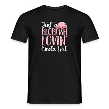 Blob fish - Men's T-Shirt - black - Front - AI Model Male 178 light (178cm)