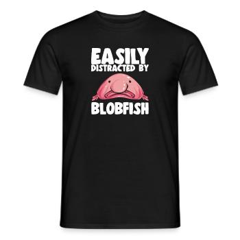 Blob fish - Men's T-Shirt - black - Front - AI Model Male 178 light (178cm)