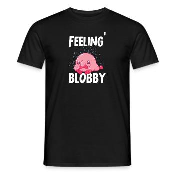 Blob fish - Men's T-Shirt - black - Front - AI Model Male 178 light (178cm)