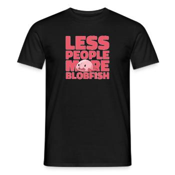 Blob fish - Men's T-Shirt - black - Front - AI Model Male 178 light (178cm)