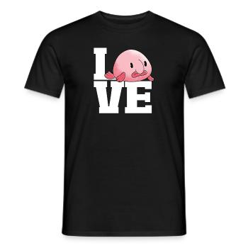 Blob fish - Men's T-Shirt - black - Front - AI Model Male 178 light (178cm)