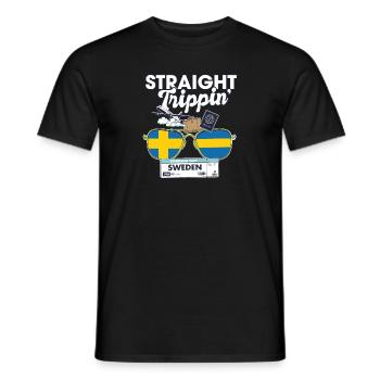 Straight Trippin' Suède Vacation Tour Travel - T-shirt homme - noir - Devant - AI Model Male 178 light (178cm)