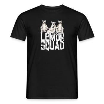 Lemur Catta Ring-tailed lemur - Men's T-Shirt - black - Front - AI Model Male 178 light (178cm)
