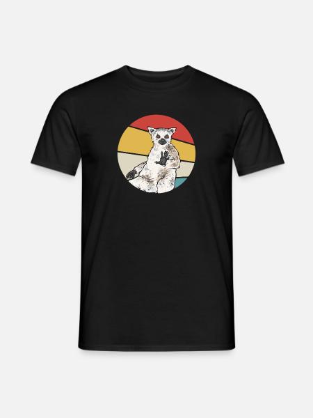 Lemur Catta Ring-tailed lemur - Men's T-Shirt - black