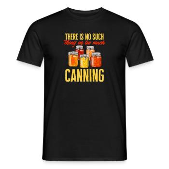 Mise en conserve, mise en conserve, mise en conserve, conservation des aliments - T-shirt homme - noir - Devant - AI Model Male 178 light (178cm)