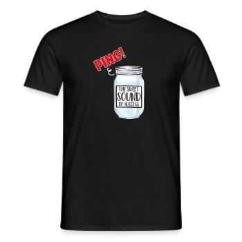 Mise en conserve, mise en conserve, mise en conserve, conservation des aliments - T-shirt homme - noir - Devant - AI Model Male 178 light (178cm)