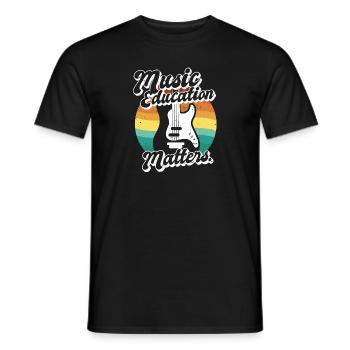 Music Teacher Music Education Matters Musician - Männer T-Shirt - Schwarz - Vorne - AI Model Male 178 light (178cm)