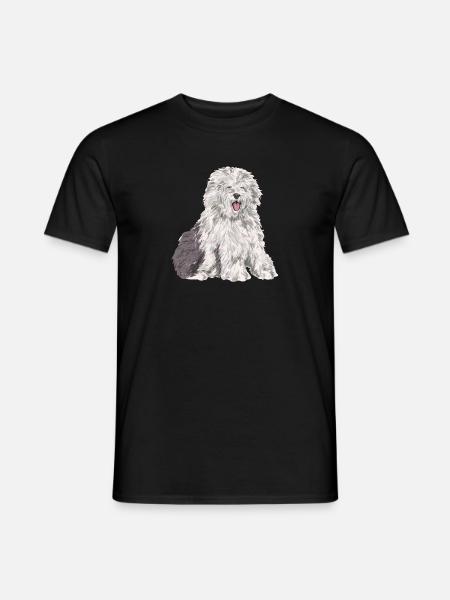 Old English Sheepdog Sheepie Bobtail - Men's T-Shirt - black