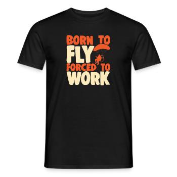 Paramoteur Parapente motorisé - T-shirt homme - noir - Devant - AI Model Male 178 light (178cm)