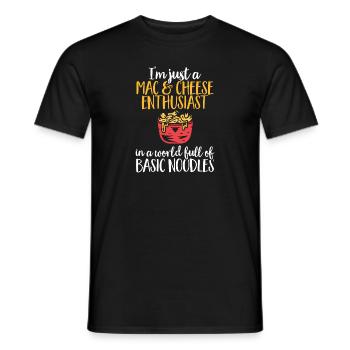 Macaroni Cheese Lover Mac And Cheese - T-shirt homme - noir - Devant - AI Model Male 178 light (178cm)