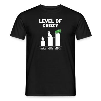 Herpétologiste Amphibian Frog Fan Drôle de niveau de Cr - T-shirt homme - noir - Devant - AI Model Male 178 light (178cm)