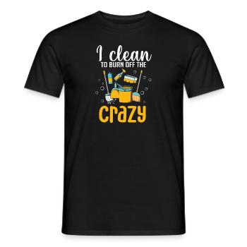 Aide domestique, femme de ménage, femme de ménage - T-shirt homme - noir - Devant - AI Model Male 178 light (178cm)