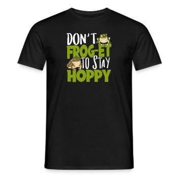 Crapaud Passionné Amphibien Mignon Don’t Frog Et To St - T-shirt homme - noir - Devant - AI Model Male 178 light (178cm)