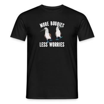 Blue-footed Booby Seabird Blue-footed Booby Seabird - Men's T-Shirt - black - Front - AI Model Male 178 light (178cm)