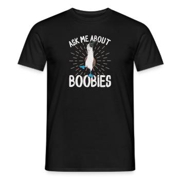 Blue-footed Booby Seabird Blue-footed Booby Seabird - Men's T-Shirt - black - Front - AI Model Male 178 light (178cm)