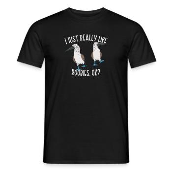 Blue-footed Booby Seabird Blue-footed Booby Seabird - Men's T-Shirt - black - Front - AI Model Male 178 light (178cm)