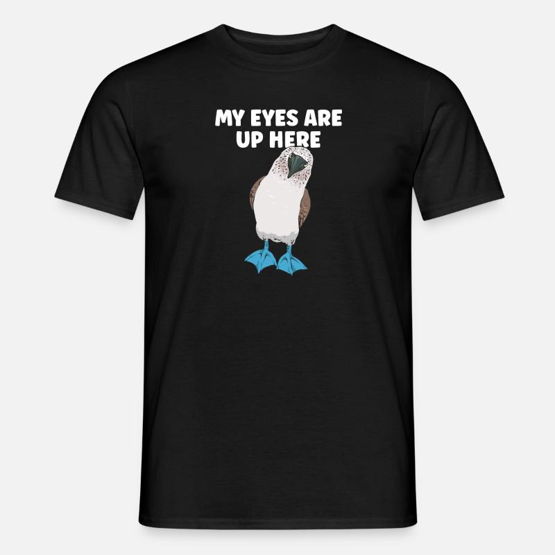 Blaufußtölpel Blue-footed Booby Seevogel - Männer T-Shirt - Schwarz
