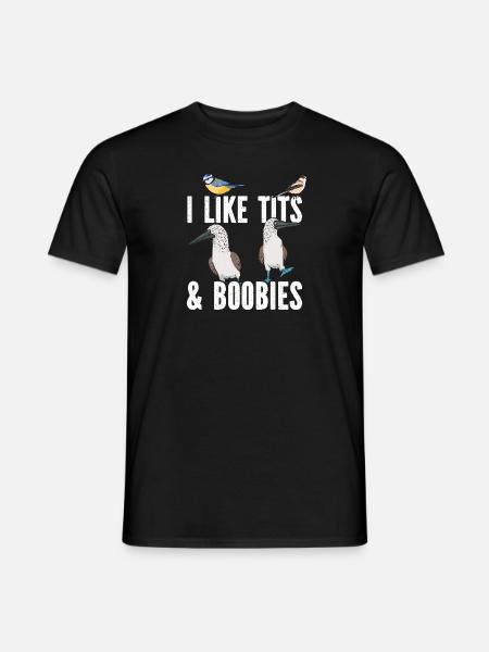 Blaufußtölpel Blue-footed Booby Seevogel - Männer T-Shirt - Schwarz
