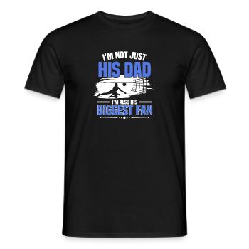 Volleyball Father I'm His Dad I'm Also His Biggest - Männer T-Shirt - Schwarz - Vorne - AI Model Male 178 light (178cm)