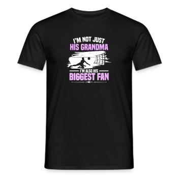 Grandmother Volleyball I'm His Grandma I'm His Big - Männer T-Shirt - Schwarz - Vorne - AI Model Male 178 light (178cm)