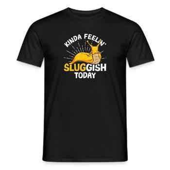 Banana Snail Snail - Men's T-Shirt - black - Front - AI Model Male 178 light (178cm)