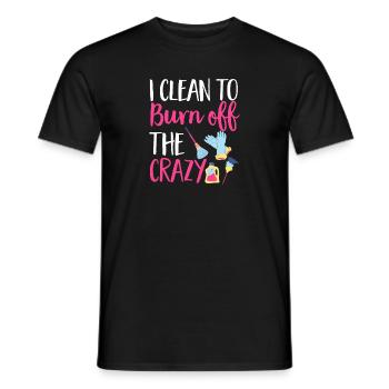 Aide domestique, femme de ménage, femme de ménage - T-shirt homme - noir - Devant - AI Model Male 178 light (178cm)