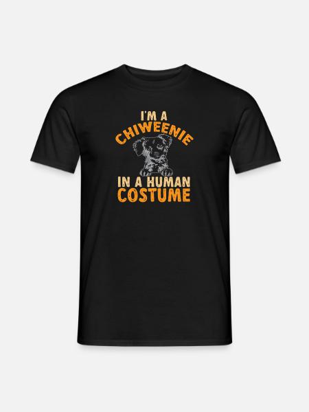 Chiweenie Chien - T-shirt homme - noir