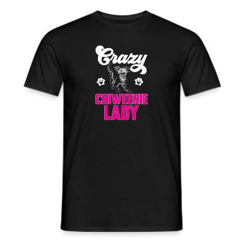 Chiweenie Chien - T-shirt homme - noir - Devant - AI Model Male 178 light (178cm)