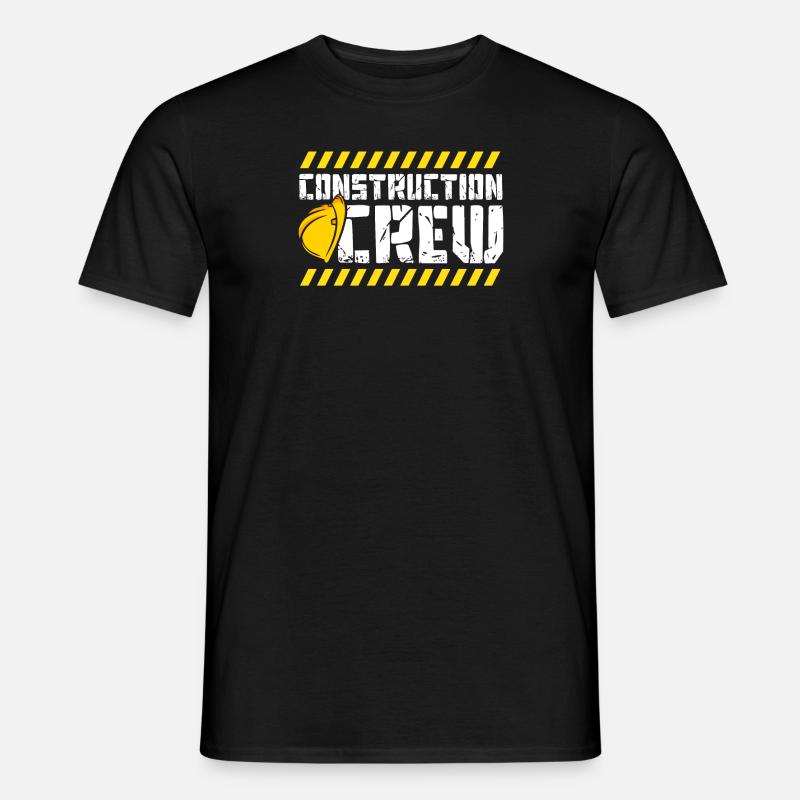 Construction Crew Baustelle Bauherr - Männer T-Shirt - Schwarz