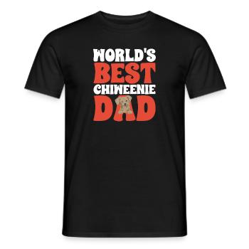 Chiweenie Chien - T-shirt homme - noir - Devant - AI Model Male 178 light (178cm)