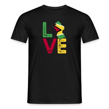 Guyana Flag Guyanais Guyanais - T-shirt homme - noir - Devant - AI Model Male 178 light (178cm)